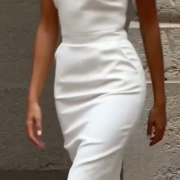 THE NEW ARRIVALS ILKYAZ OZEL - HEMINGWAY DRESS IN WHITE - Brand new - Picture 2 of 4